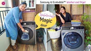 My New Samsung AI Ecobubble™ Washer and Dryer Combo  Amazing features you have ever seen