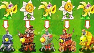 Similar Power Plants - Vanilla & Draftodil Vs Final ZOMBOT - Who Will Win? PvZ 2 Bosses