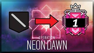 How I Got CHAMPION In Operation Neon Dawn - Ranked Highlights  Rainbow Six Siege
