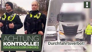 Durchfahrtsverbot missachtet  LKW-Fahrer werden zur Kasse gebeten  Achtung Kontrolle