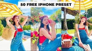 FREE 50 - Iphone Lightroom Mobile Preset  DNG