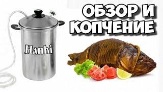 Вкуснейший карп дома в коптильне Hanhi 20л . Обзор коптильни . Дегустация с Зоей + Рецепт