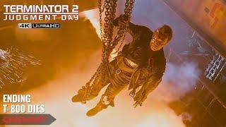 TERMINATOR 2 1991  Ending Scene  The T-800 Dies Scene 4K UHD