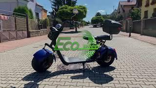 Elektrická chopper koloběžka Ecowheel GR7 1000W  Electric scooter EcoWheel GR7 1000W