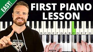 How to Play Piano Day 1 - EASY First Lesson for Beginners