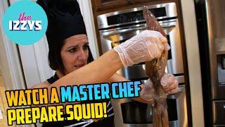 MASTER Chef Shows How to Prepare a Squid