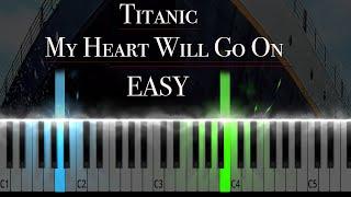 My Heart Will Go On From Titanic Easy Piano Tutorial