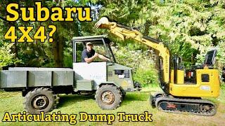 Homemade Articulating Dump Truck and Mini Excavator #miniexcavator #rippa #diy #smallexcavator