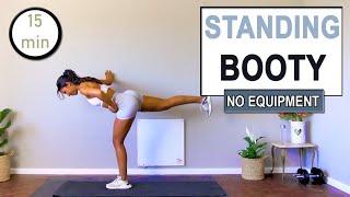 15 min STANDING BOOTY WORKOUT  At Home  No Equipment  Standing Butt Workout