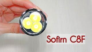 Sofirn C8F мощный светодиодный фонарик с тройным отражателем для профи Cree XPL на каждый день