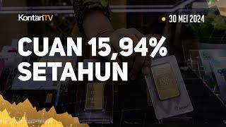 Cuan 1594% Setahun Harga Emas Antam Hari Ini Turun 30 Mei 2024  KONTAN Harga Emas