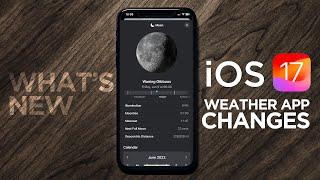 Whats new in iOS 17 Weather app 2023