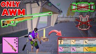 i played without Health and Armor only AWM challenge  PUBG METRO ROYALE