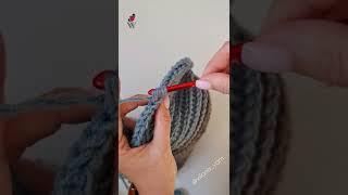 Сссн Быстрый способ#узоркрючком #crochettutorial #шапкакрючком