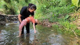 Sowing seeds for the new crop catching snails and teaching my daughter to swim