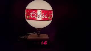 COORS LIGHTS LIGHTED MOTION BEER SIGN   79