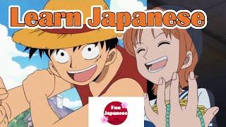 Learn Japanese with one piece easy phrases explanations for beginners