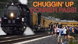 UP BIG BOY 4014 on Donner Pass featuring Amtrak & UP freight 7142024 - Roseville to Sparks