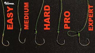 5 Levels of Knots for Hook Tying SIMPLE- EXPERT