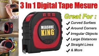 How to Use MEASURE KING 3 in 1 DIGITAL MEASURING TAPE WITH THREE MEASURING MODE