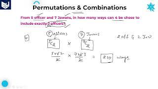 Permutations and Combinations  Officers & Examination result  Part- 25  Bharath Kumar