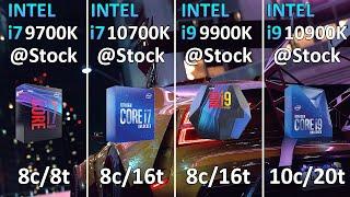 i7-9700K vs i7-10700K vs i9-9900K vs i9-10900K - Test in 15 Games 1080p and 1440p