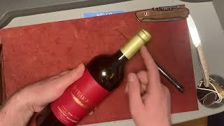 How to open wine bottle with steak knife