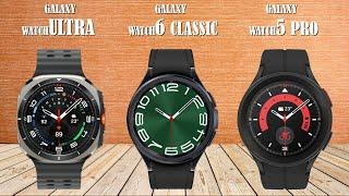 Galaxy Watch Ultra Vs Galaxy Watch6 Classic Vs Galaxy Watch5 Pro