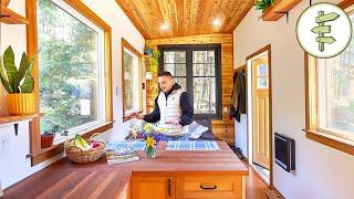 Young Carpenter Builds BEAUTIFUL Tiny House with Incredible Woodwork – FULL TOUR