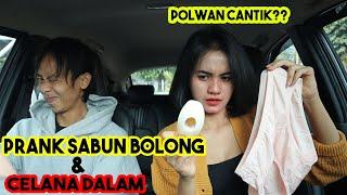 PRANKSABUN BOLONGCELANA DALAM DAN BALAGEDOR CAU KE POLW4N CANTIK??