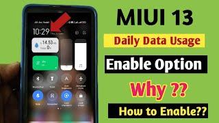 Enable MIUI 13 Daily Data Used Feature Any Redmi & Poco Phone Without Apk