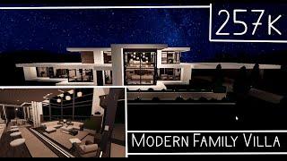Modern Family Villa 257k Speedbuild  Bloxburg Roblox
