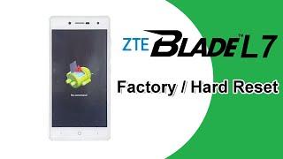 ZTE Blade L7 - Factory reset