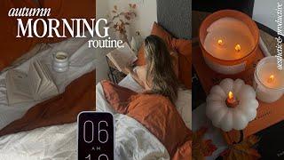 6am fall morning routine a cosy & productive morning with me aesthetic