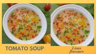 Tomato Consomme- Clear Soup RecipeClear Tomato SoupTomato based gazpacho