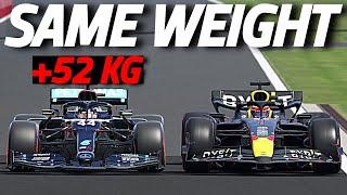 Red Bull RB20 vs Mercedes W11 SAME WEIGHT