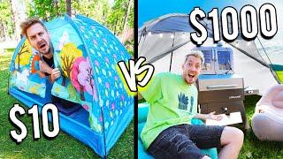 $10 VS $1000 OUTDOOR FORTS *Budget Challenge*