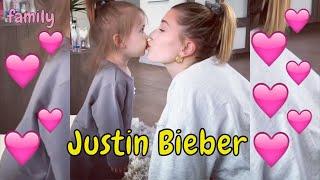 Justin Bieber and Hailey Bieber - Melting with their family  Sky Ana