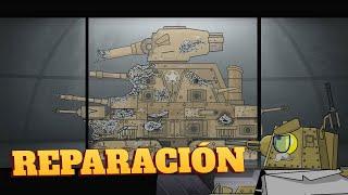 Reparación de un patriota estadounidense averiado - Dibujos animados sobre tanques