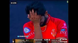 Peshawar bowling hat trick wicket Hasan Ali