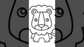 Lion Drawing #roshizdraw #shorts #shortsfeed #howtodraw