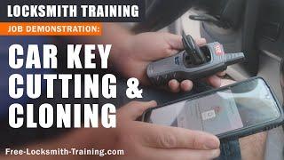 Vehicle Key Duplication & Cloning  How to Cut and Program a Car Key  Free-Locksmith-Training.com