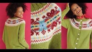 #21 Fair Isle Cardigan Vogue Knitting Holiday 2014