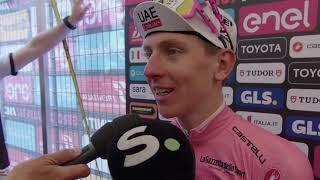 Tadej Pogačar - Interview at the finish - Stage 20 - Giro dItalia 2024