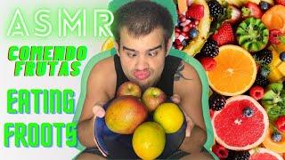 ASMR COMENDO FRUTAS #asmr #maslroonasmr #mukbangfruits #mukbang #mukbangasmr