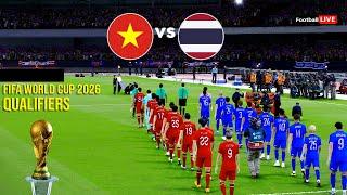 VIETNAM vs THAILAND  FIFA World Cup 2026™ Qualifiers  Full Match  Realistic PES Gameplay