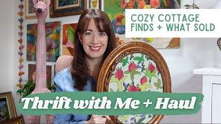 Cozy Cottage Thrift with Me  Vintage Haul  Etsy Reseller