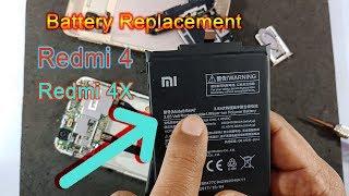 Xiaomi Redmi 4X and Redmi 4 Battery Replacemet  How to remove battery Mi Redmi 4 & Redmi 4X??