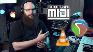 How to Play and Edit General MIDI in Reaper Other DAWs and VLC  Free Plugins