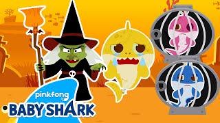 Baby Shark is Scared by the Wicked Witch  +Compilation  Halloween Play Story  Baby Shark Official